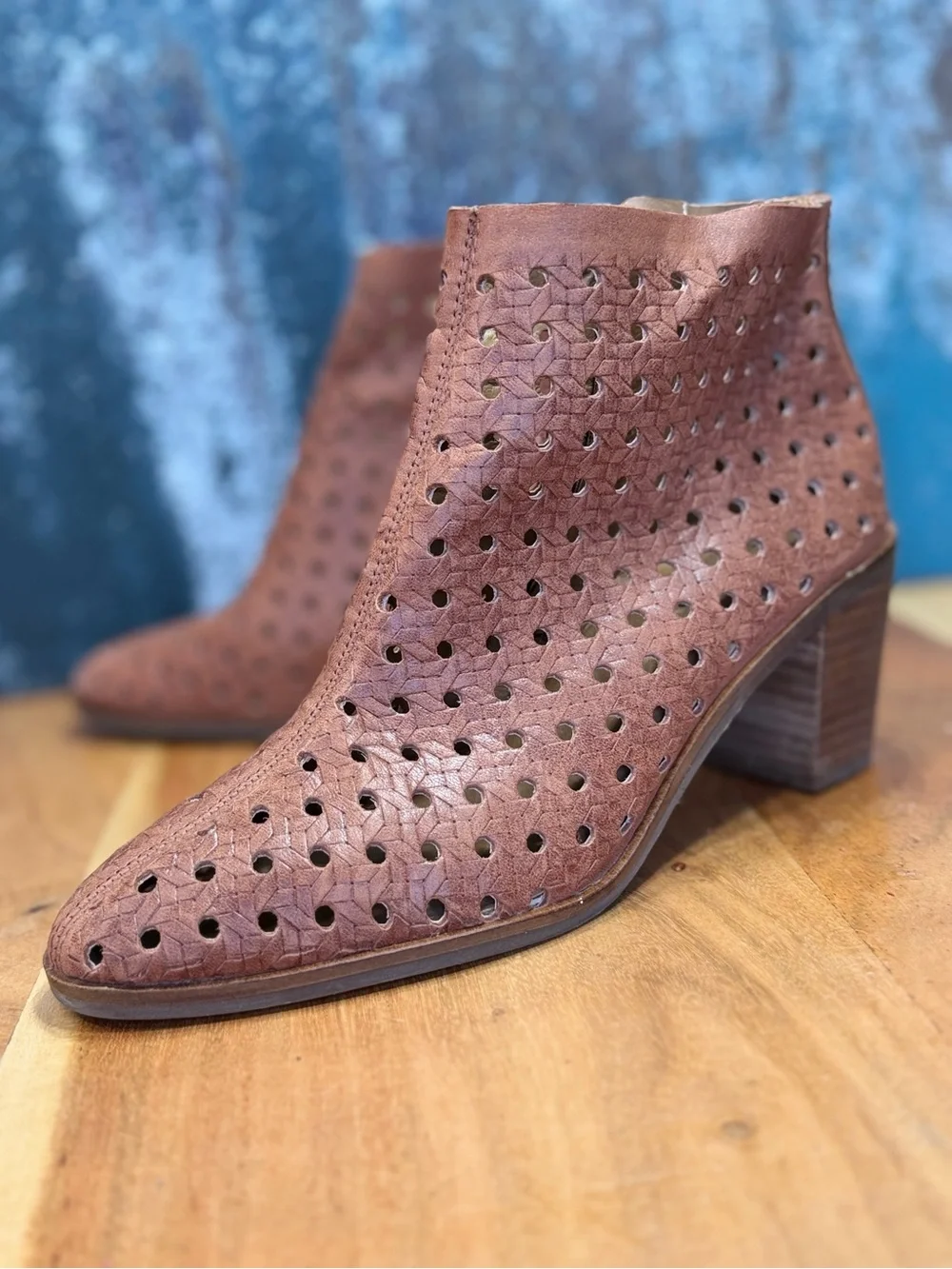 Lucky Brand 2010’s Boho‎ Western Tan Leather Booties 7.5 VGUC